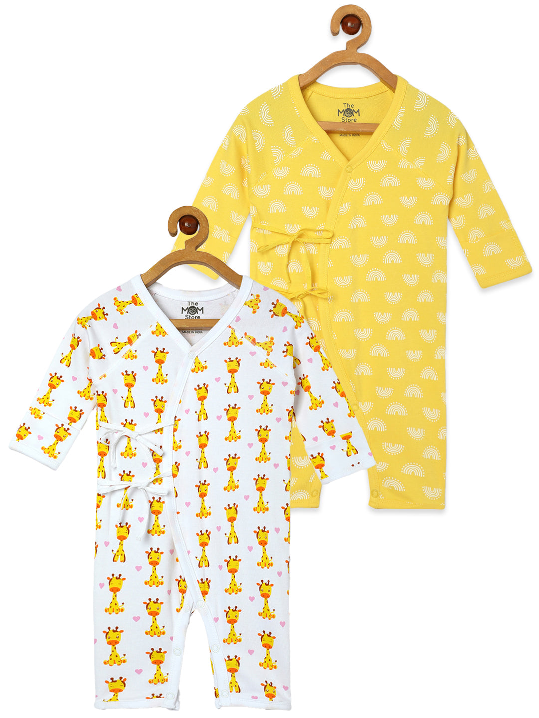 Jabla Infant Romper Combo Of 2: Get On My Level-The Sun Crown