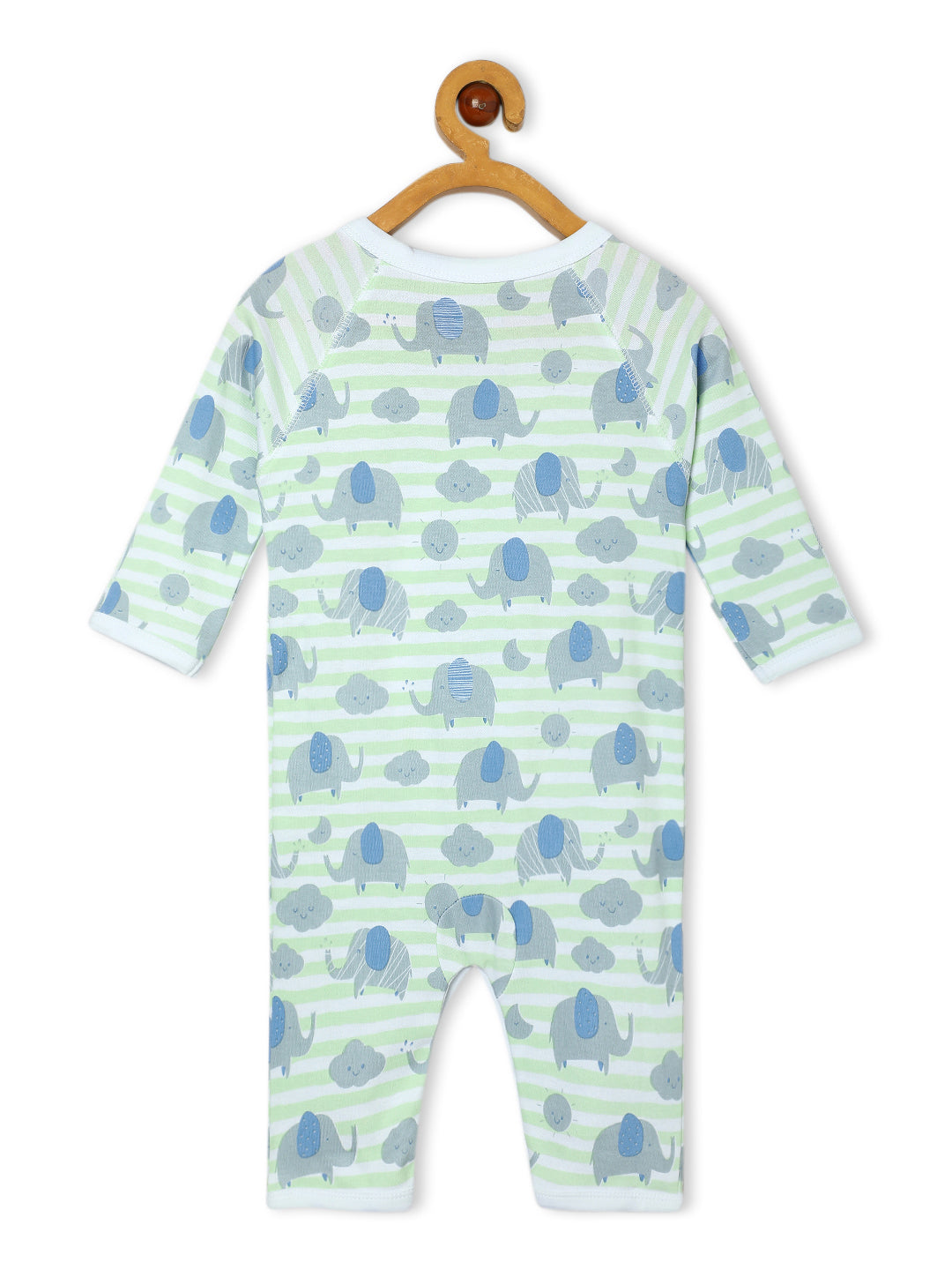 Jabla Infant Romper Combo Of 3: Dinos On The Round- Foxier Than The Fox-Jungle Elephant