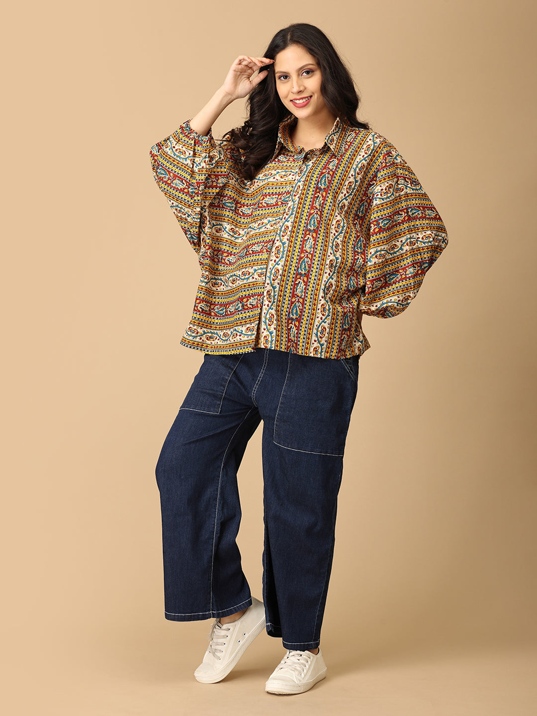 Kalavriti Maternity and Nursing Oversized Shirt