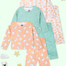 Kids Pajama Set Combo of 3-Dreamy Unicorn, Sweet Dreams & On Clound Mine