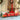 24days Red Bogie Train shaped wooden advent Calendar for christmas