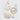 3PCS Squirrel & Leaf Print Petal Style Muslin Bibs Set with Bow Hair Band, Muslin Adjustable Button Closure & Wide Shoulder Size Bibs