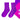 3pcs Fluoroscent Green, Violet, Pink Socks set for kids, 2yrs - 5yrs