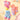3pcs  Peach, Blue, Pink Animal print Socks set for kids
