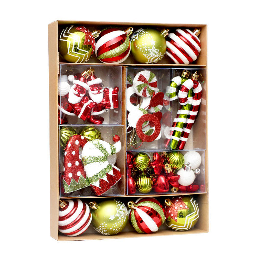 Little Surprise Box  50pcs Naughty Elf Christmas Tree ornaments XMAS Tree decoration set