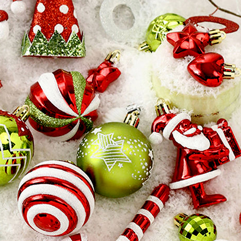 Little Surprise Box  50pcs Naughty Elf Christmas Tree ornaments XMAS Tree decoration set