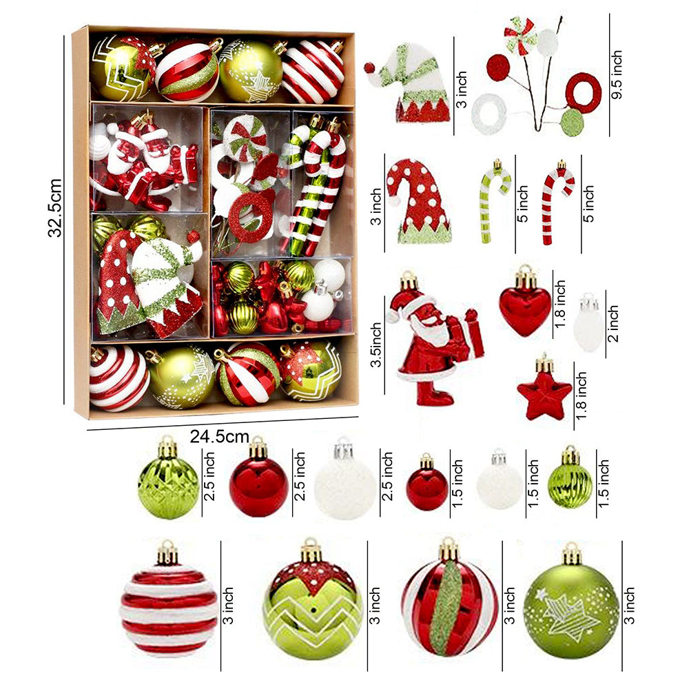 Little Surprise Box  50pcs Naughty Elf Christmas Tree ornaments XMAS Tree decoration set