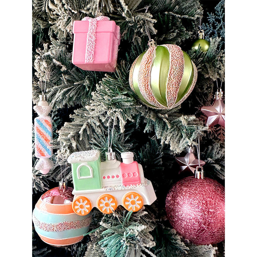 Little Surprise Box 80pcs Pastel Sprinkle Candies Tree ornaments XMAS Tree decoration set