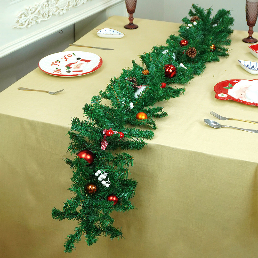 Little Surprise Box 8 feet Bushy Deep Green Christmas Garland