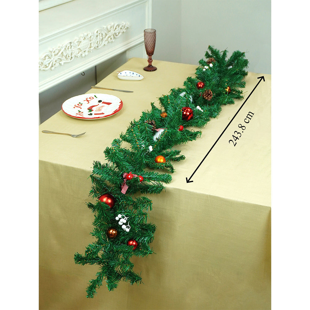 Little Surprise Box 8 feet Bushy Deep Green Christmas Garland