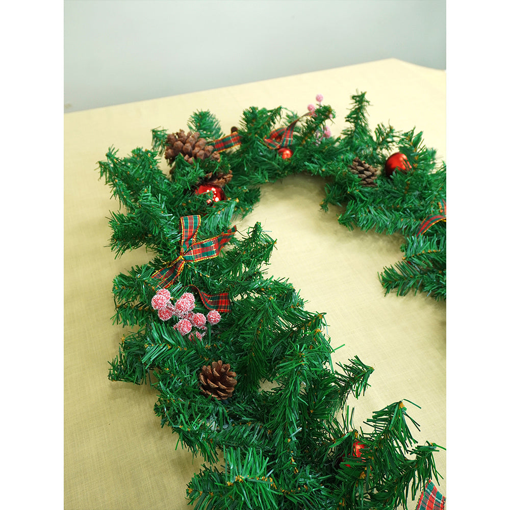 Little Surprise Box 8 feet Bushy Frosty Cherry Deep Green Xmas Garland
