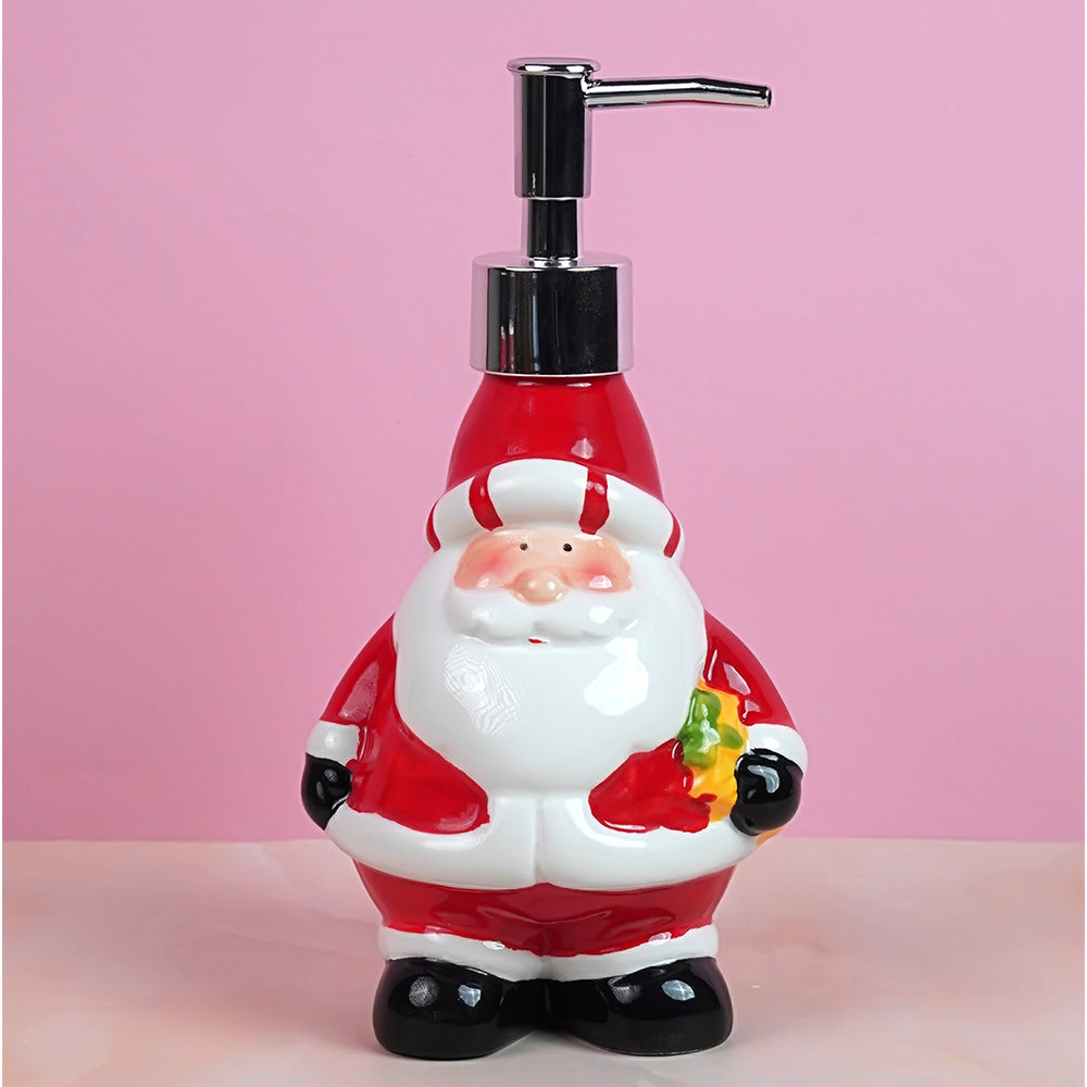 Little Surprise Box 4pcs christmas bathroom Accessories, Soap dispenser,Toothbrush Holder, Tumbler & Soap Dish
