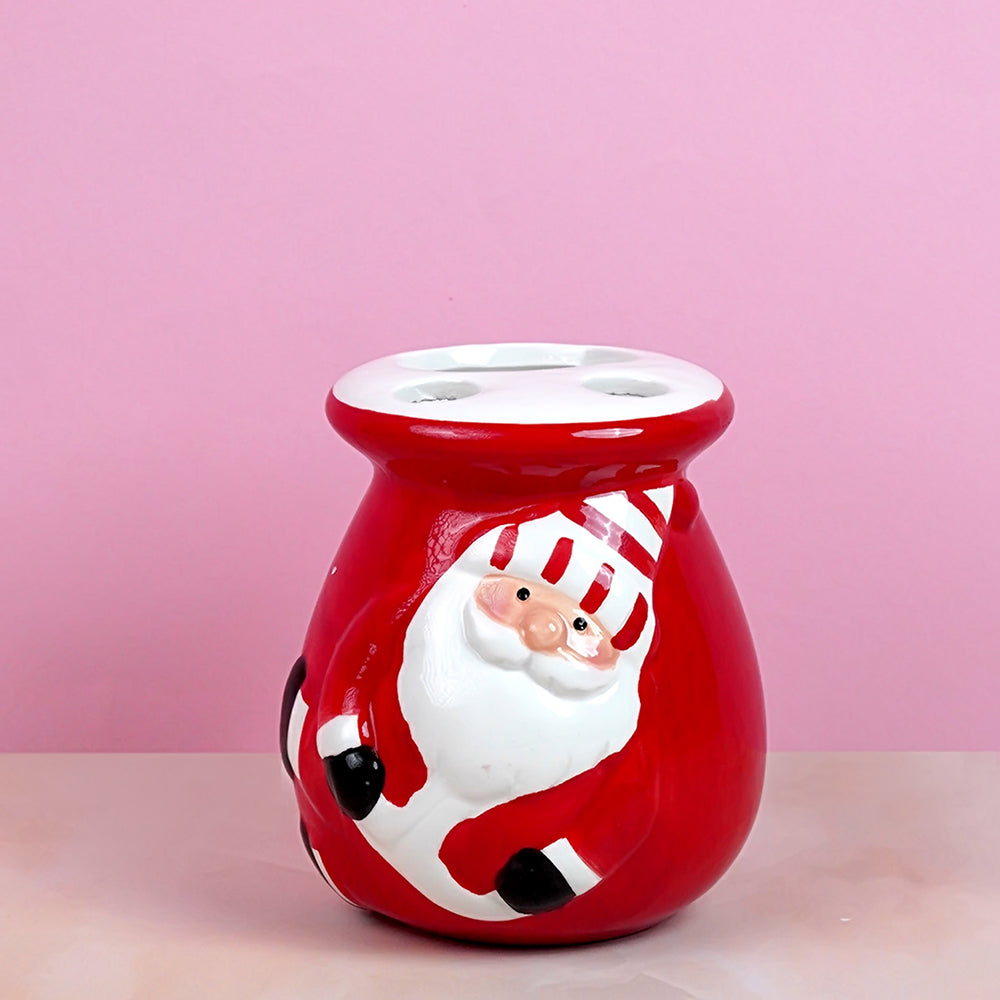 Little Surprise Box 4pcs christmas bathroom Accessories, Soap dispenser,Toothbrush Holder, Tumbler & Soap Dish