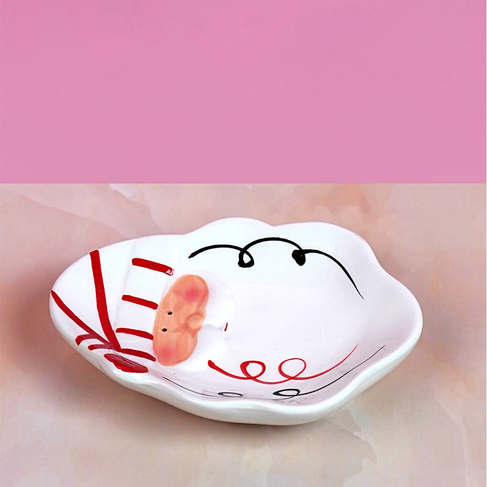 Little Surprise Box 4pcs christmas bathroom Accessories, Soap dispenser,Toothbrush Holder, Tumbler & Soap Dish