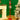 4.8 feet Santa with Tree & Deer Snowfall Lamp Post Christmas Decor