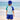 2 Pcs T-Shirt & Shorts Blue “Groovy” Cartoon Print UPF 50+ Kids Swimwear with Matching Swim Cap With Free Wash Bag