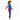 Dive Full Length, Cobalt & Red Stamp Printed Full Length 2.5mm Neoprene Kids Swimsuit with Free Washbag