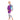 Dive Purple & Teal Geometric Printed Full Length 2.5mm Neoprene Kids Swimsuit with Free Washbag