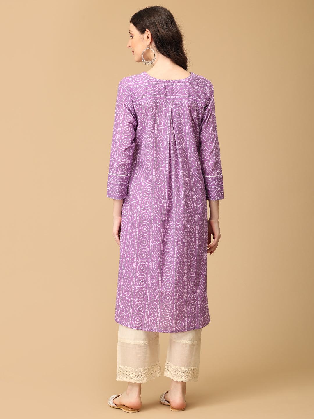 Lavender Euphoria Maternity and Nursing Anarkali Set