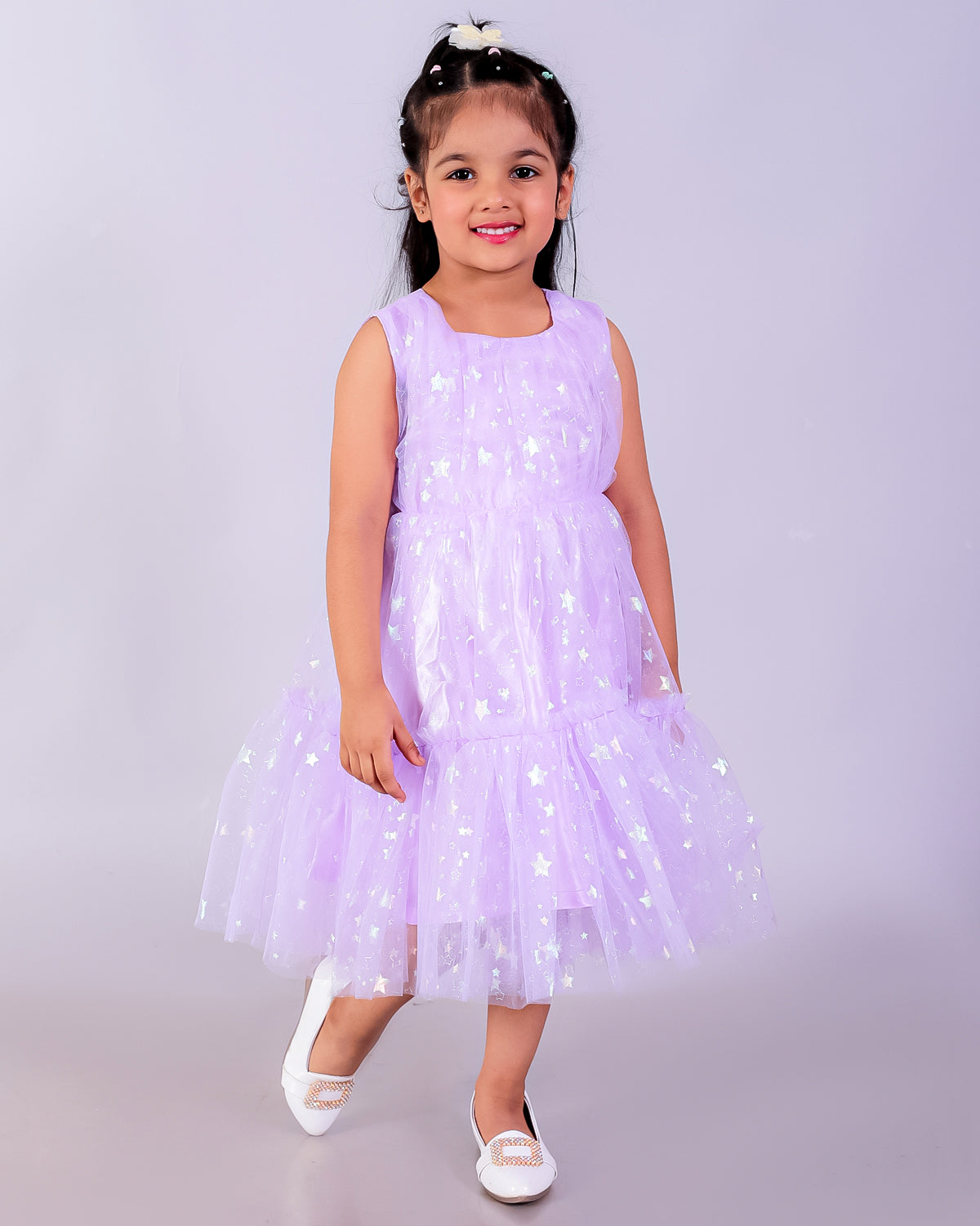 Lavender Mist Girls Tulle Dress