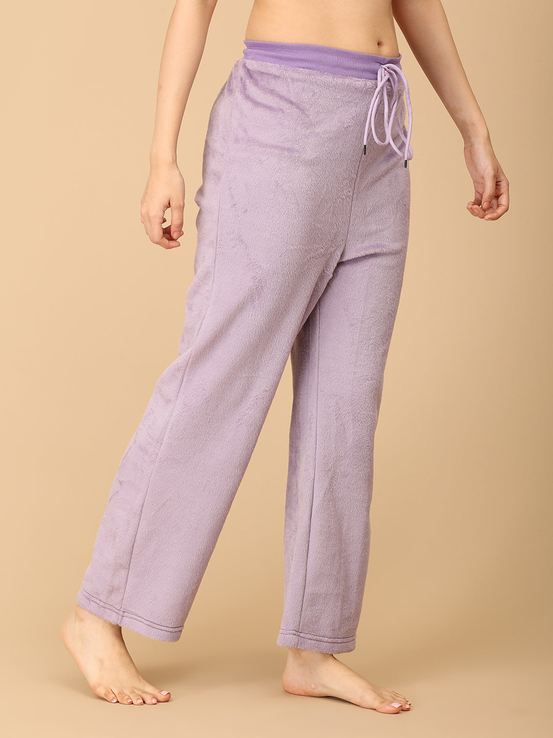 Lilac Fluffies Womens Fleece Co-ord Set