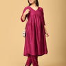 Magentastic Maternity And Nursing Silk Kurta Set