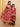 Twinning Combo-Maroon Block Print Anarkali Kurta Set with Maroon Block Print Girls Anarkali Sharara Set