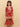 Maroon Block Print Girls Anarkali Sharara Set