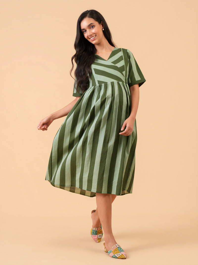 Melon Candy Maternity and Nursing Dress