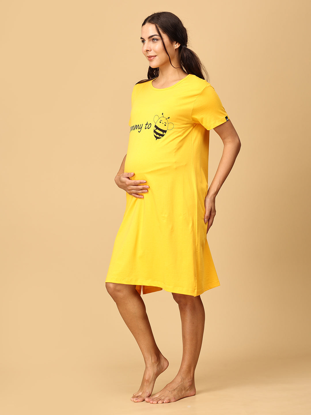 Mommy To Bee Maternity T- Shirt Dress