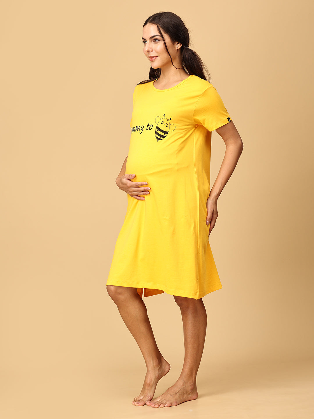 Combo Of Pregasaurus & Mommy To be Maternity T-Shirt Dress