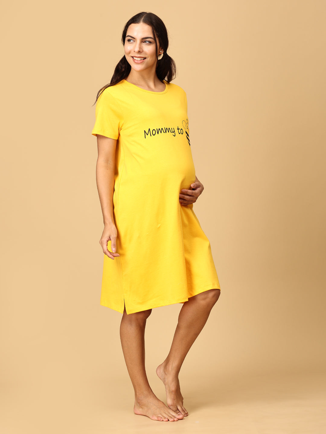 Mommy To Bee Maternity T- Shirt Dress