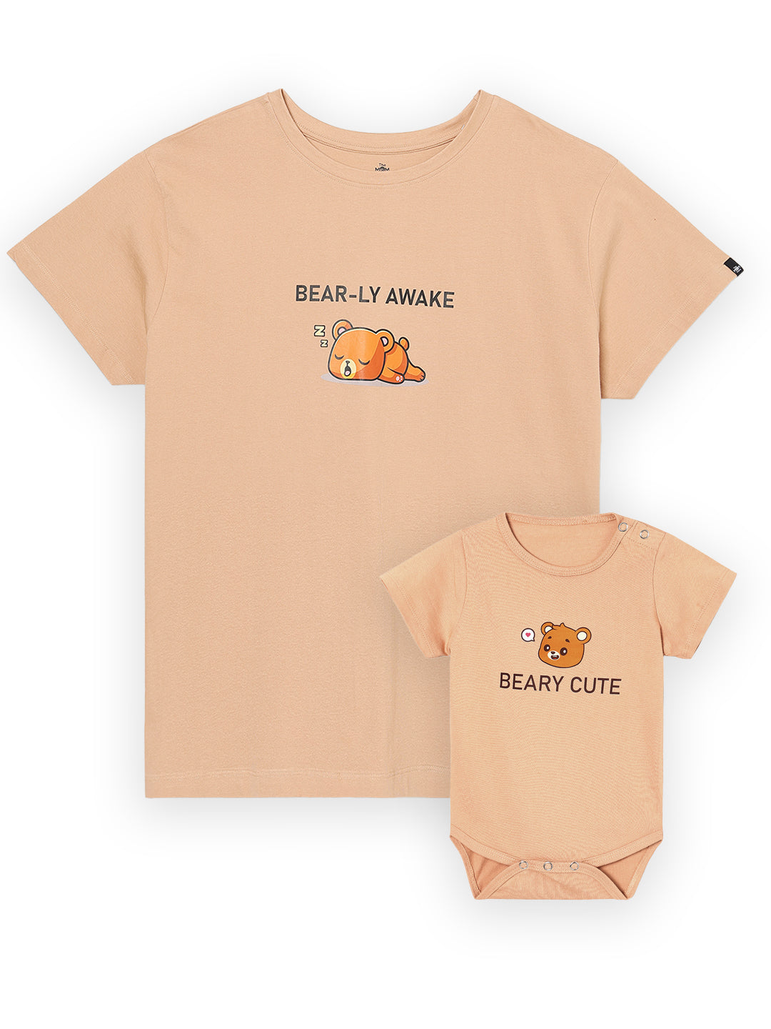 Mumma Bear and Baby Bear Twinning- Combo of 1 T-shirt and 1 Onesie