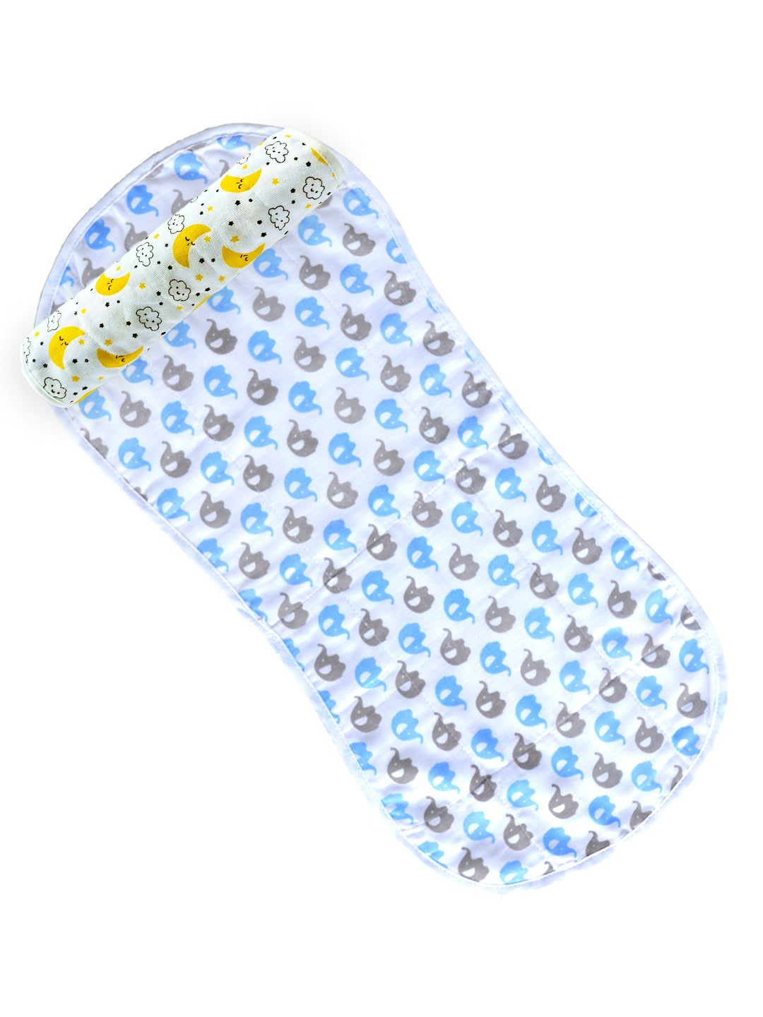 Muslin Burp Cloth Combo Of 2- Option 20: Moon And Stars-Mumbo Jumbo