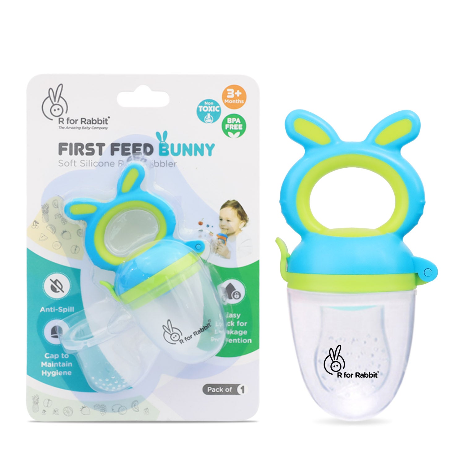 R for Rabbit First Feed Bunny Nibbler