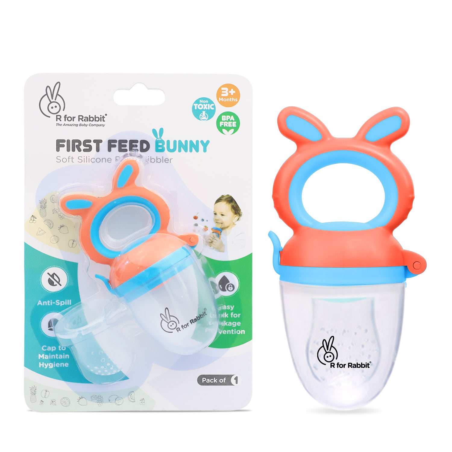 R for Rabbit First Feed Bunny Nibbler