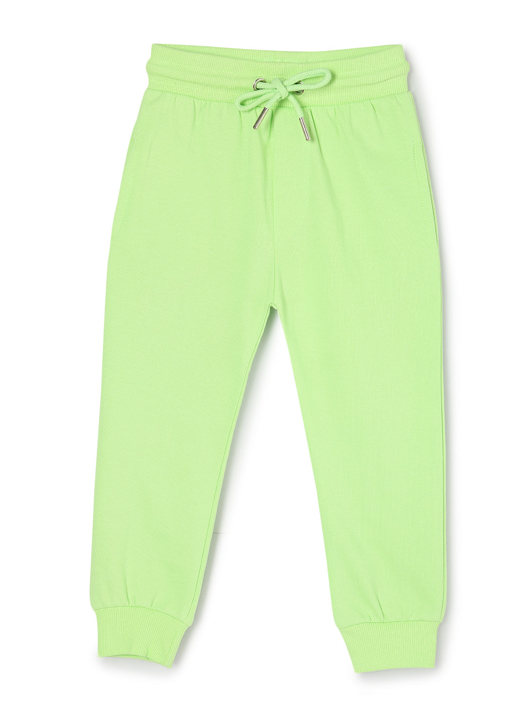 Combo of 2 Winter Sweatpants- Black & Neon Green