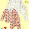 Newborn and Infant Pajama Set Combo of 2: Mango Mia-Fruitilicious