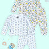 Newborn and Infant Pajama Set Combo of 2: Sleep Munchkins-Animal Party