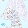 Newborn and Infant Pajama Set Combo of 2: Sleep Munchkins-Animal Party