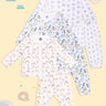 Newborn and Infant Pajama Set Combo of 3: Rainbow Land-Animal Party-Sleep Munchkins