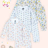 Newborn and Infant Pajama Set Combo of 3: Rainbow Land-Animal Party-Sleep Munchkins