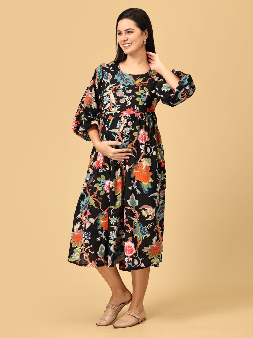 Nightshade Nectar Maternity And Nursing Dress