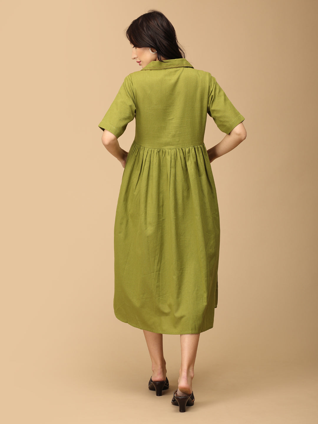 Olio Charm Khadi Maternity and Nursing Dress