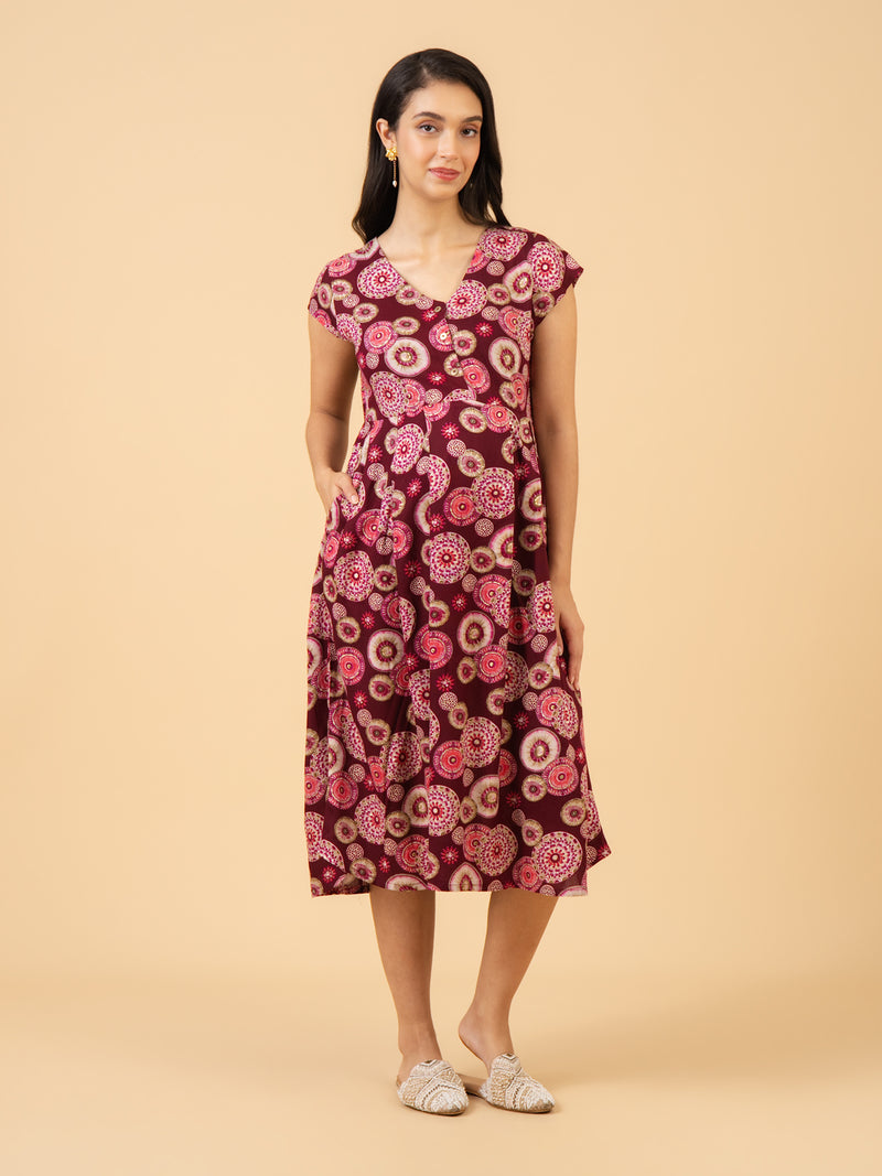Painter’s Canvas Maternity and Nursing Dress