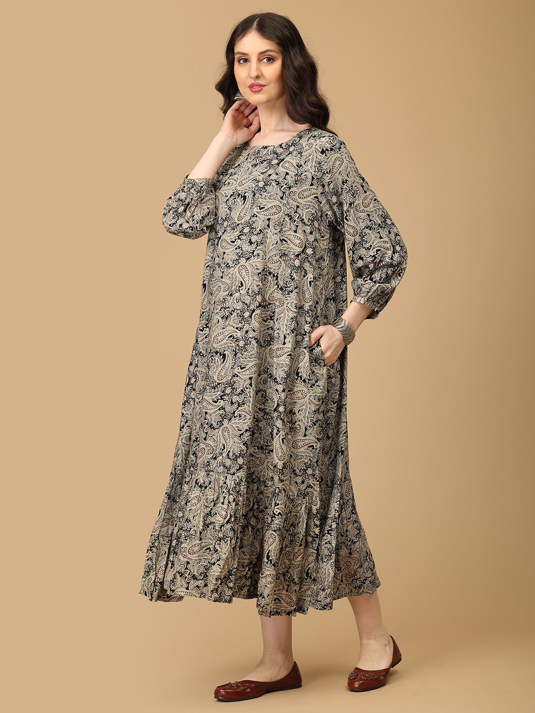 Paisley Passionista Maternity and Nursing Dress