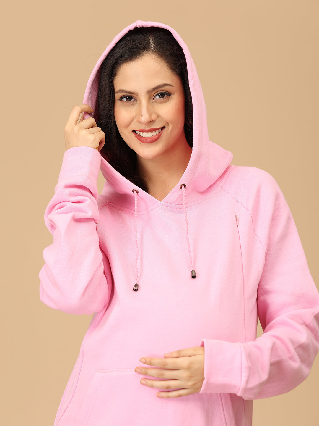 Pastel Puffer Maternity and Nursing Sweatshirt Hoodie