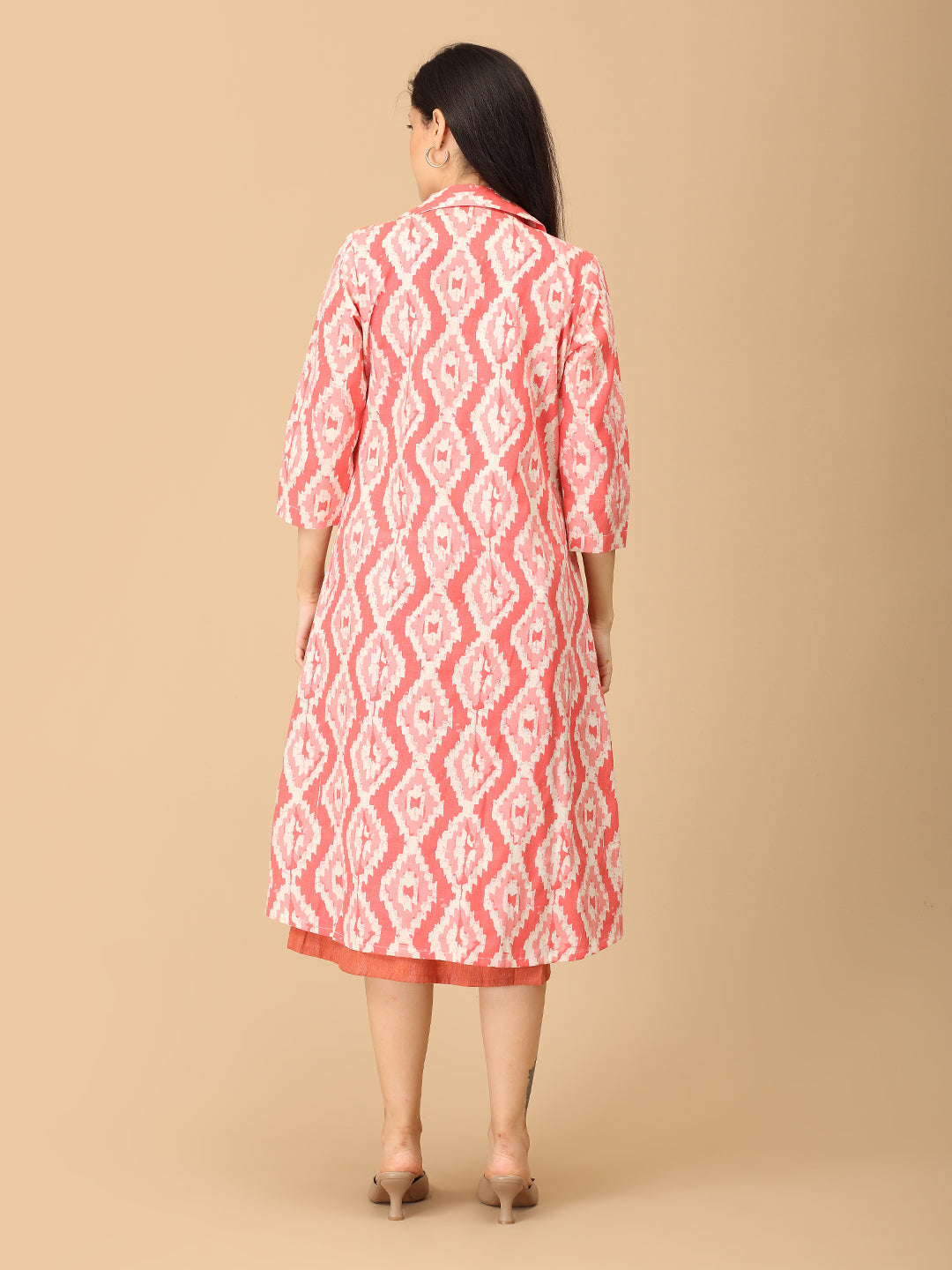 Peach Please Maternity and Nursing Shacket Dress