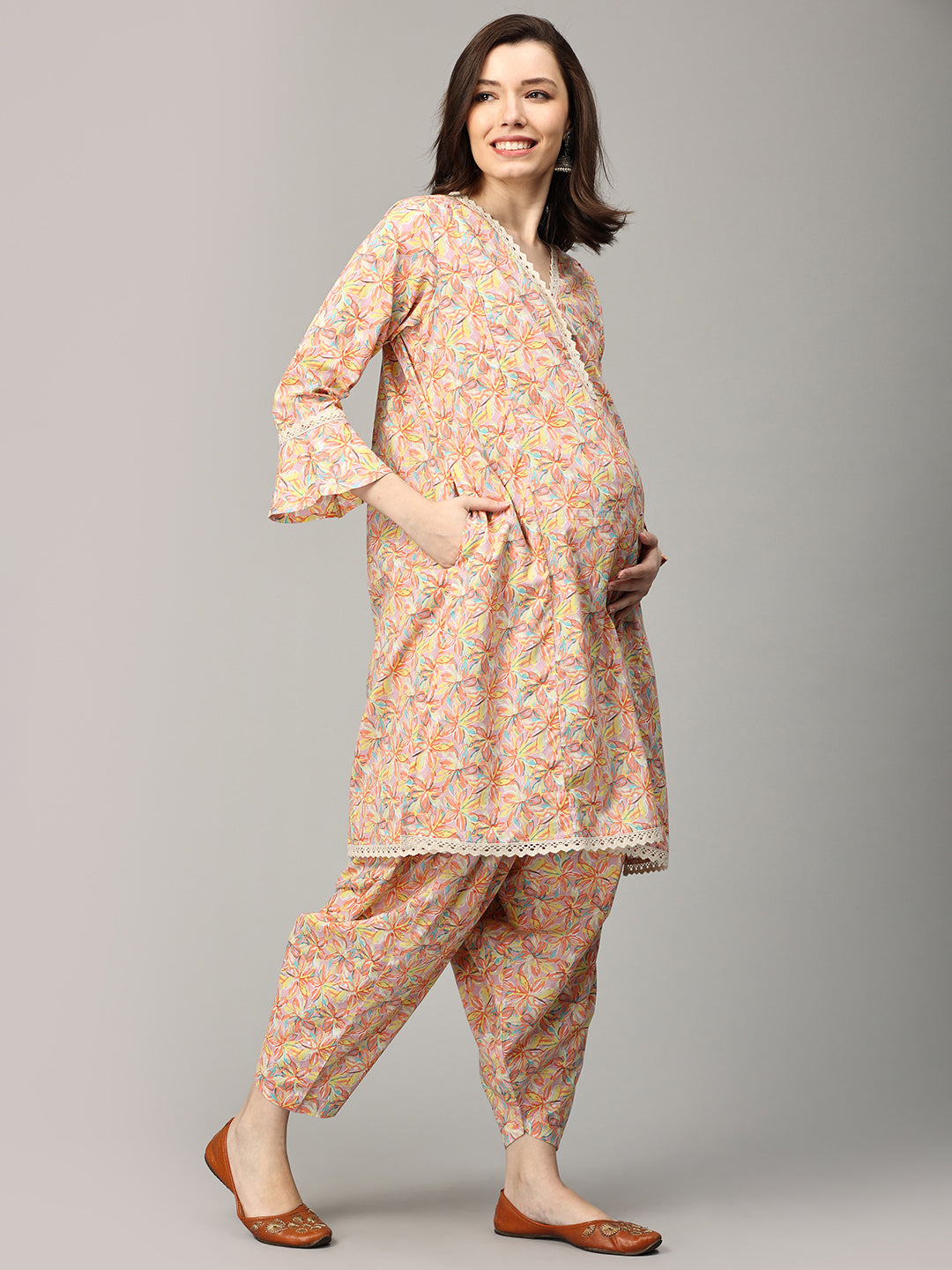 Peachin' It Maternity and Nursing Co ord Set