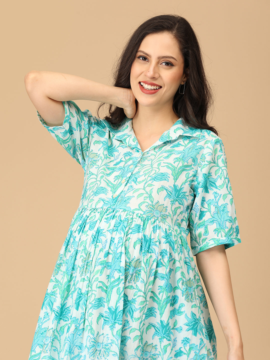 Pigment Pop Maternity and Nursing Dress